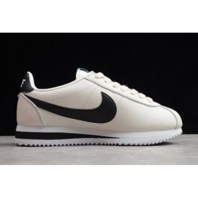 Nike Bayan Classic Cortez Leather Beyaz / Siyah Lifestyle Ayakkabı Türkiye - WYF4PFA8